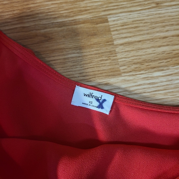 Aritzia Wilfred Allaire Women's Colorful Ruffle One Shoulder Blouse - Picture 9 of 14